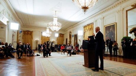 Joe Biden en conférence de presse le 25 mars.