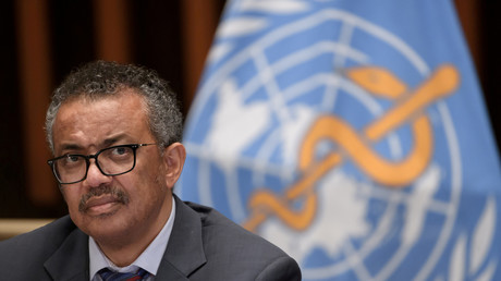 Le directeur général de l'Organisation mondiale de la santé (OMS), Tedros Adhanom Ghebreyesus lors d'une conférence de presse à Genève, le 3 juillet 2020 (image d'illustration).
