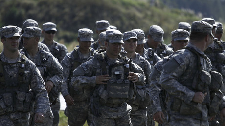 Des soldats américains prennent part à des exercices militaires près de Yavoriv, en Ukraine, le 19 septembre 2014 (illustration).