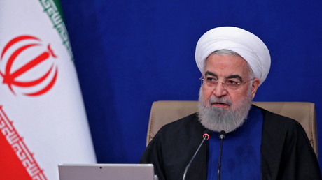 Le président iranien Hassan Rohani à Téhéran, le 28 avril 2021.