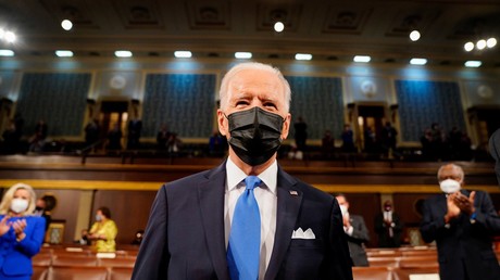 Le président américain Joe Biden au Congrès le 18 avril 2021 (image d'illustration).