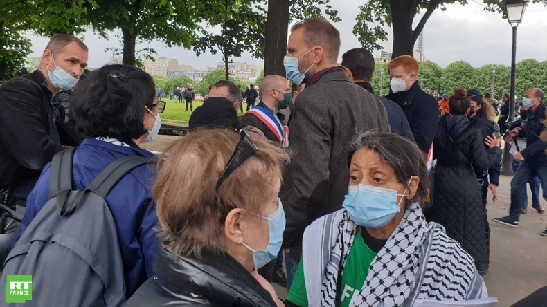 Des dizaines de personnes réunies à Paris pour une manifestation pro-Palestinienne
