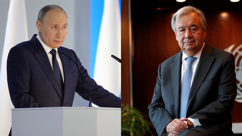 Poutine et Guterres appellent Israéliens et Palestiniens à «mettre un terme aux violences»