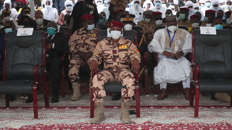 Le général Mahamat Idriss Déby aux funérailles d'État de feu le président tchadien Idriss Déby à N'Djamena le 23 avril 2021 (image d'illustration).
