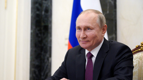 Le président russe Vladimir Poutine à Moscou, en Russie, le 25 mars 2021.