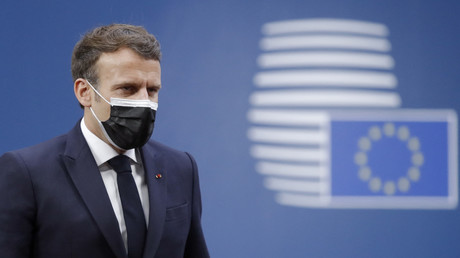 Emmanuel Macron lors du sommet de l'Union Européenne le 25 mai 2021 (image d'illustration).