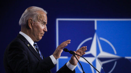 Le président américain Joe Biden lors d'une conférence de presse après le sommet de l'OTAN à Bruxelles, le 14 juin 2021 (image d'illustration).