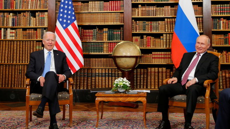 Vladimir Poutine et Joe Biden à Genève ce 16 juin.
