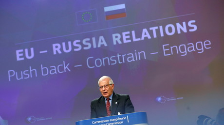 Le haut représentant européen de l'Union pour les Affaires étrangères, Josep Borrell, s'exprime lors d'une conférence de presse au siège de la Commission européenne, à Bruxelles, en Belgique, le 16 juin 2021.