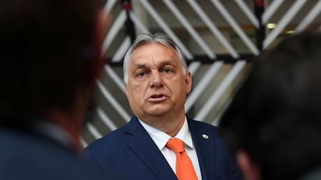 Le Premier ministre hongrois Viktor Orban au bâtiment du Conseil européen à Bruxelles (Belgique), le 24 juin 2021.