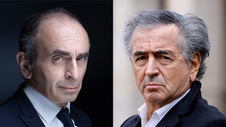 Eric Zemmour, le 22 avril 2021, et Bernard-Henri Lévy, le 28 février 2020 (image d'illustration).
