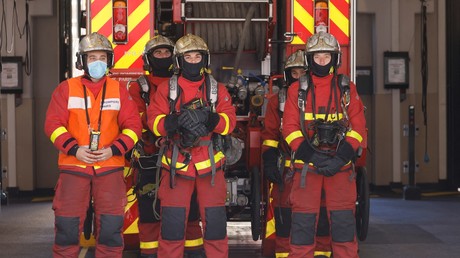La Brigade des sapeurs-pompiers de Paris (BSPP) à Paris, le 23 avril 2021 (illustration).