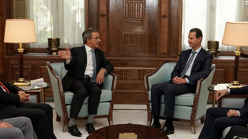 Les sanctions contre la Syrie sont un «un procédé inhumain» s'insurge la délégation RN à Damas
