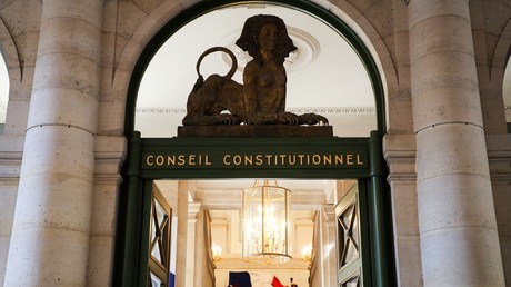 L'entrée du Conseil constitutionnel, à Paris, le 21 juillet 2020.