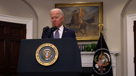 Joe Biden lors de son allocution sur la situation en Afghanistan, à la Maison-Blanche, le 24 août 2021.