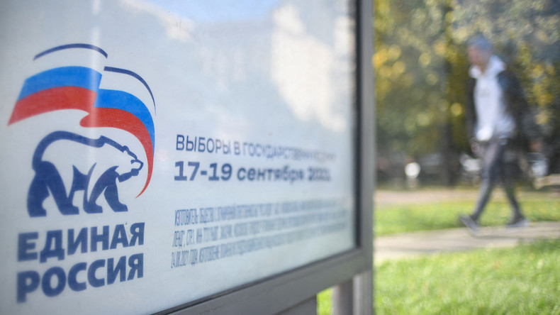 Législatives russes : le parti au pouvoir Russie unie arrive en tête selon les premiers résultats
