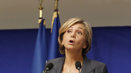 Valérie Pécresse prononçant un discours alors qu'elle était ministre du Budget. 28 septembre 2011. (Photo d'illustration)