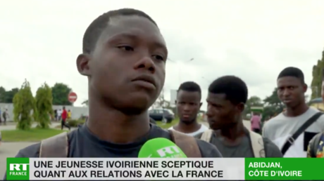 Reportage de RT France à Abidjan, Côte d'Ivoire.