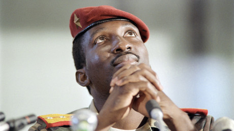 Thomas Sankara, lors d'une conférence de presse, le 02 septembre 1986 à Harare. (image d'illustration).