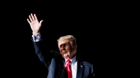 L'ancien président américain Donald Trump, lors de son rassemblement à Des Moines dans l'Iowa, le 9 octobre 2021.