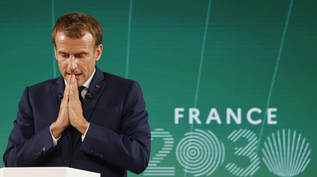 Emmanuel Macron lors de la présentation du plan France 2030, le 12 octobre.