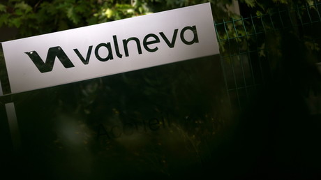 Le logo de Valneva au siège de la société à Saint-Herblain, près de Nantes, le 13 septembre 2021 (image d'illustration).