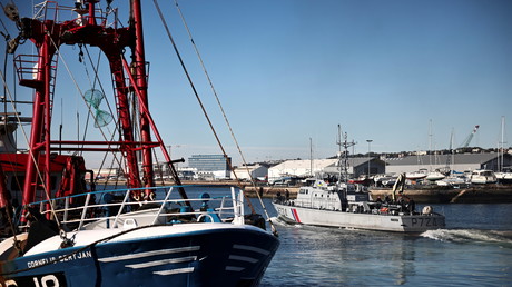 Un navire de la Gendarmerie maritime dans le port du Havre (Seine-Maritime), le 28 octobre 2021 (image d'illustration).