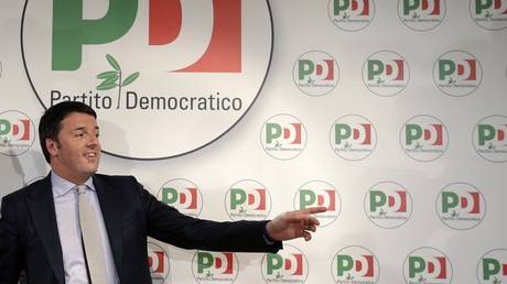 Matteo Renzi lors de son élection à la tête du Parti Démocrate, le 9 décembre 2013 (image d'illustration).