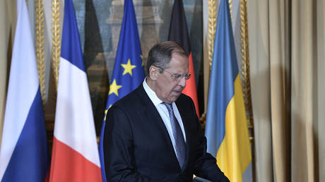 Le ministre russe des Affaires étrangères Sergueï Lavrov lors d'une réunion au format Normandie, à l'Elysée à Paris, en décembre 2019 (image d'illustration).
