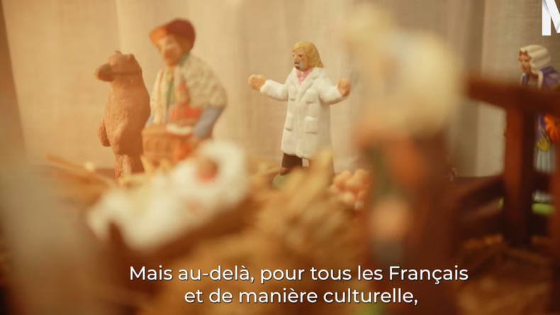 Jésus, Marie, Joseph et... Didier Raoult dans la crèche de Noël de Marine Le Pen