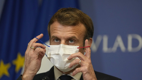 Emmanuel Macron lors d'une conférence de presse en Croatie, en novembre 2021 (image d'illustration).