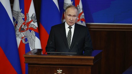 Le président russe Vladimir Poutine le 21 décembre 2021 (image d'illustration)