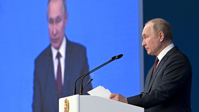 Le président russe Vladimir Poutine à Moscou, en Russie