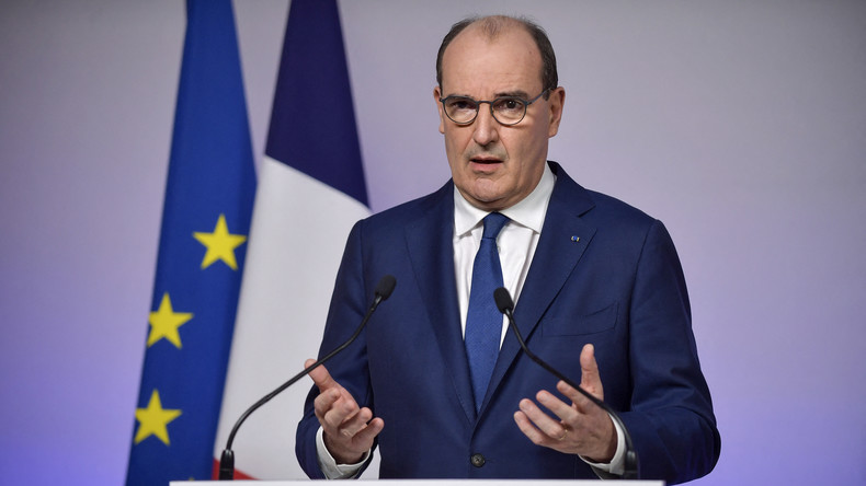 Le Premier ministre français Jean Castex en conférence de presse