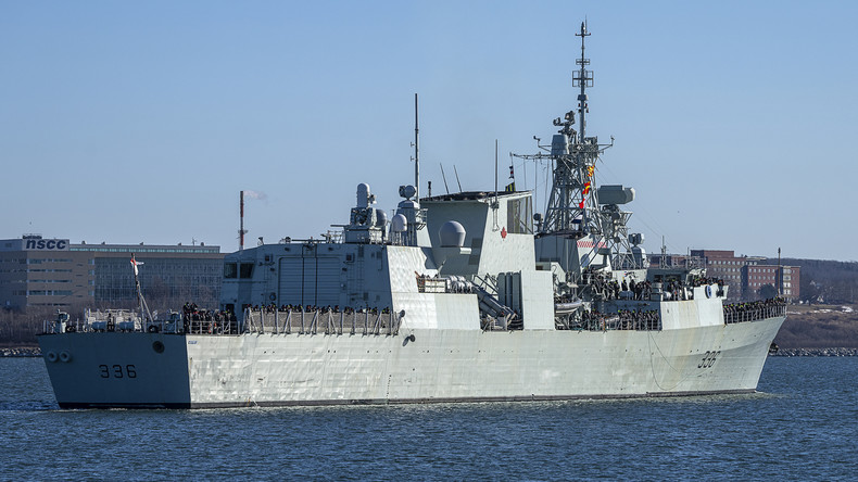 Une frégate participant à une mission de l'OTAN
