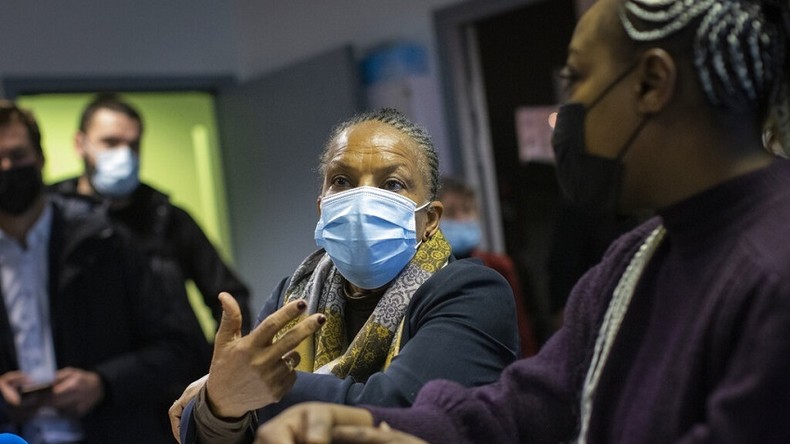 Christiane Taubira lors d'un déplacement à Nantes