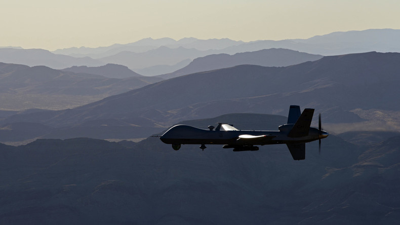 Un drone de combat MQ-9 Reaper dans le ciel du Nevada