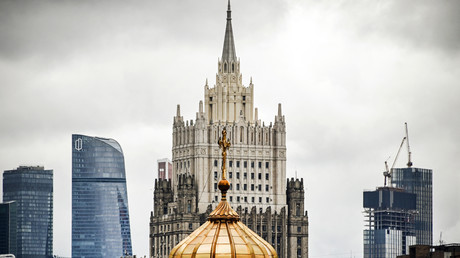 Le bâtiment du ministère russe des Affaires étrangères et le Centre des affaires internationales de Moscou (image d'illustration).