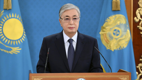 Le président du Kazakhstan Kassym-Jomart Tokaïev.