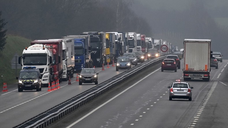 Camion convoi de la liberté routiers covid-19