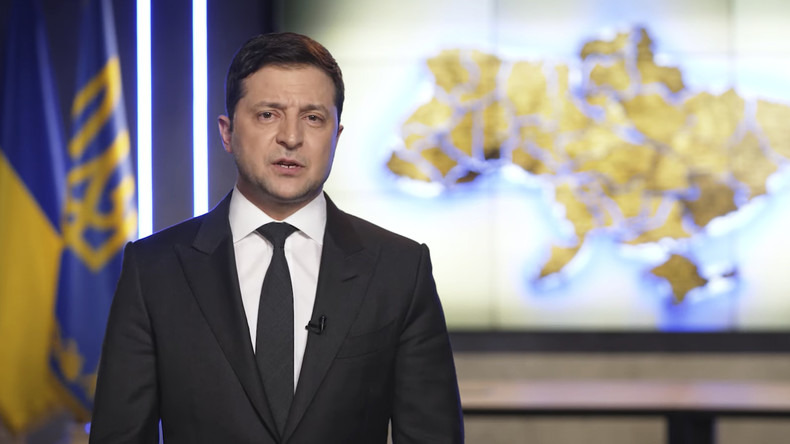 Le président ukrainien Volodymyr Zelensky