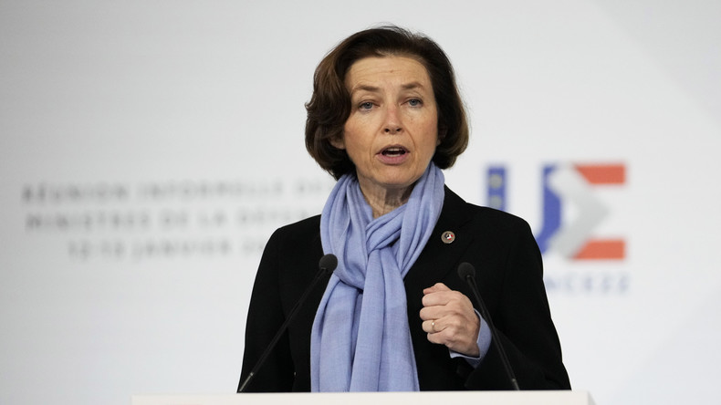 La ministre française de la Défense, Florence Parly, lors d'une conférence de presse le 13 janvier 2022 (image d'illustration).
