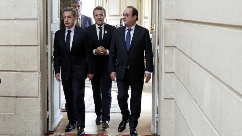 Situation en Ukraine : conférences de presse après une rencontre entre Macron, Hollande et Sarkozy