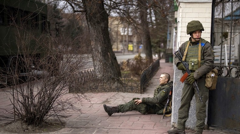 Des soldats ukrainiens à Kiev