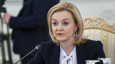 Liz Truss, ministre britannique des Affaires étrangères, en déplacement à Moscou, le 10 février 2022.
