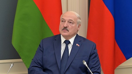 Alexandre Loukachenko à Moscou, le 19 février 2022 (image d'illustration).