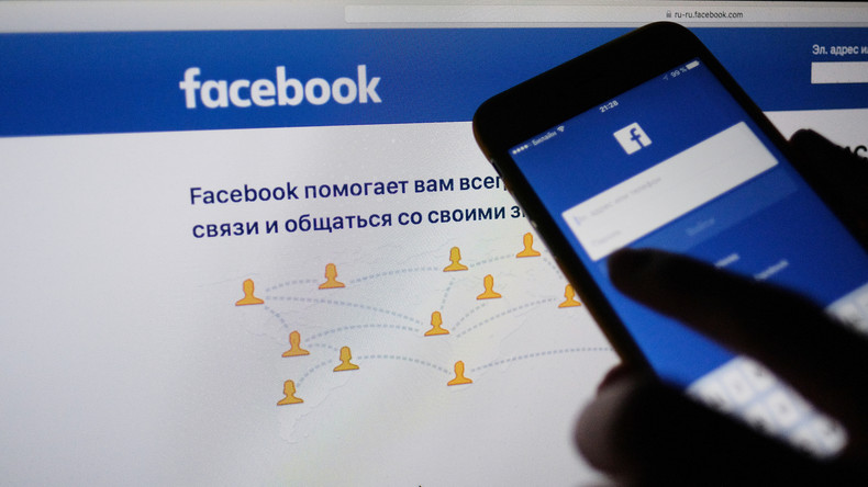Page de connexion russe de Facebook