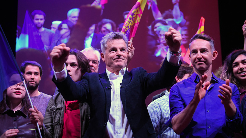 Fabien Roussel, en meeting à Toulouse le 27 mars 2022