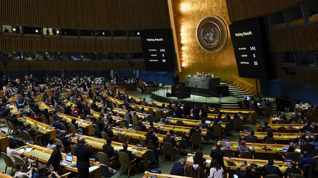 L'Assemblée générale des Nations Unies, le 2 mars 2022.
