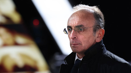 Eric Zemmour alors qu'il participe à l'émission politique «Elysée 2022» sur France 2 le 17 mars 2022.